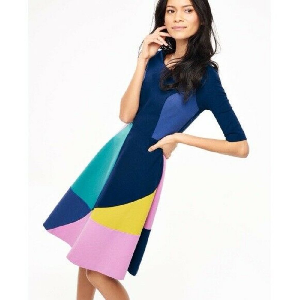 BODEN Colorblock Ponte Dress (10)